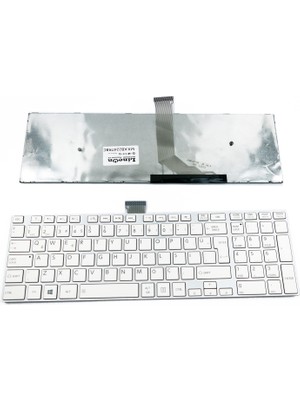LineOn Toshiba Satellite C55-A-1JH Beyaz Klavye Tuş Takımı (Çerçeveli)