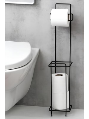 Ntc Metal Tuvalet Kağıtlık Ayaklı Wclik , Peçetelik Banyo Aksesuarı