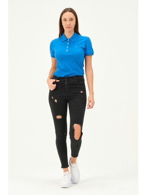 Msw Kadın Regular Fit Polo Yaka T-Shirt