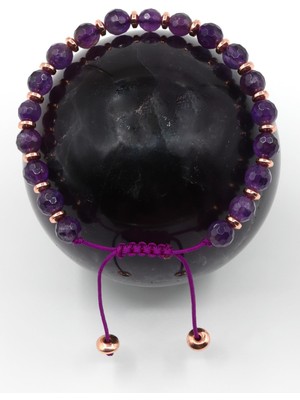 Alibaba Doğaltaş Sarı Kaplan Gözü Doğal Taş Makrome Örme Bileklik Fasetli Kesim