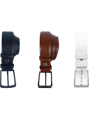 Çantachım Metal Tokalı 3'lü Erkek Çocuk Kemer Seti