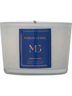 Maison Genial Luxury Sophistic Gold Mavi Mum Küçük Boy 160G