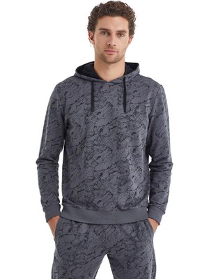 Blackspade Erkek Kapüşonlu Antrasit Sweatshirt 40075