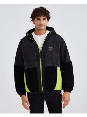 Skechers M Outdoor Fleece Full Zip Sherpa Erkek Siyah  S232310-001