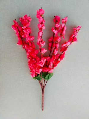 Ddtrend Japon Kiraz Çiçeği 7 Dallı Yapay Çiçek Demeti  Bahar Dalı  55 cm