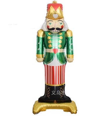 Kidspartim Ayaklı Yeşil Kurşun Asker Folyo Balon 120X58 cm
