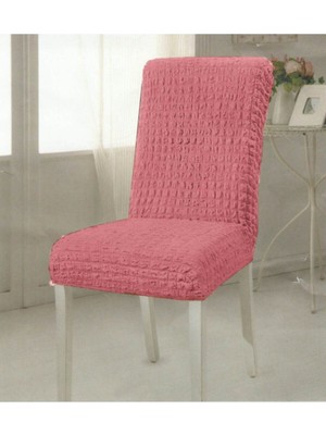 Pembe Bürümcük Esnek Kumaşlı Sandalye Örtüsü