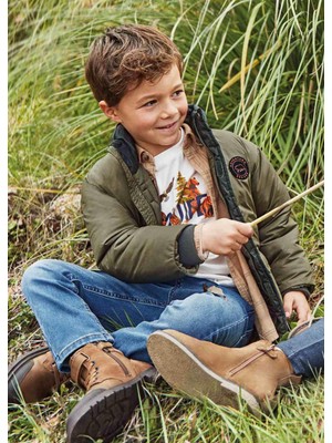 Mayoral 2-9 Yaş Erkek Çocuk Mont Yeşil