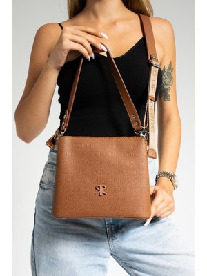 Impolo Alberta Tabagofraj Baskı  Kadın Omuz ve Çapraz Çanta 19X23 Ebatında