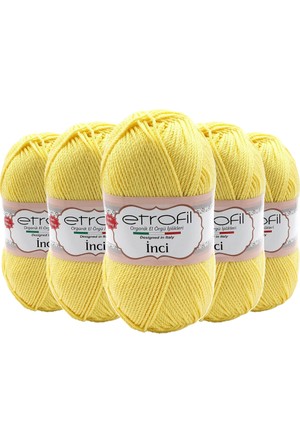 Etrofil Baby Can Knitting Yarn, Light Yellow - 80021