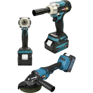 Alman Teknoloji 128 Vf 10 Ah Kömürsüz Motor Şarjlı Somun Sıkma 450 Nm Şarjlı Spral Taşlama Set