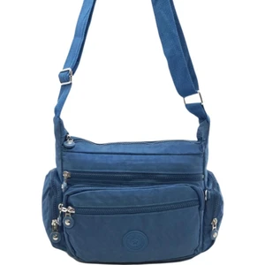 Kadın Postacı Omuz Çantası Çapraz Askılı Çok Cepli Yağmur Geçirmez Hafif Kumaş Farklı Renk Seçenekleri