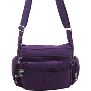 Kadın Postacı Omuz Çantası Çapraz Askılı Çok Cepli Yağmur Geçirmez Hafif Kumaş Farklı Renk Seçenekleri