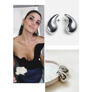 Silver Bottega Gözyaşı Damla Model Küpe