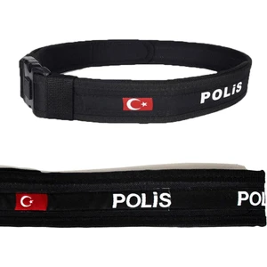 Mrc Tactical Polis Yazılı Kemer Palaska Siyah Polis Kemeri Palaskası