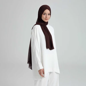 Şifon Şal - Kahverengi