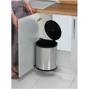Paslanmaz Dolap Içi Çöp Kovası 11 Litre