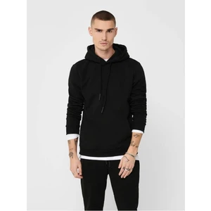 Only & Sons  Ceres Life Erkek Siyah Kapüşonlu Sweatshirt