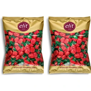 Çilek Dolgulu Şeker 1 kg 2li Set Glutensiz