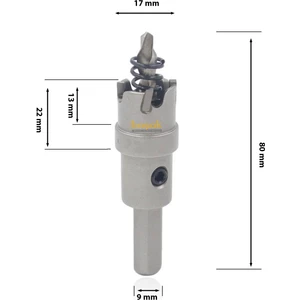 Hf 50 Tct 17 mm Elmas Delik Açma Testeresi Elmas