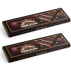 Meşhur Beyoğlu Çikolatası Bitter Tablet Çikolata 300g 2'li Set (2x300g) Glutensiz