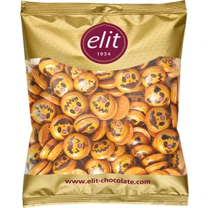 Elit Çikolata Halloween Emoji Sütlü Çikolata 1kg Glutensiz