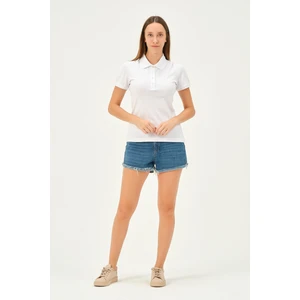 Kadın Regular Fit Polo Yaka T-Shirt