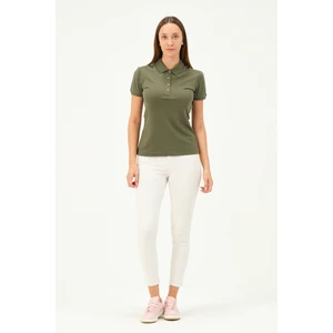 Kadın Regular Fit Polo Yaka T-Shirt