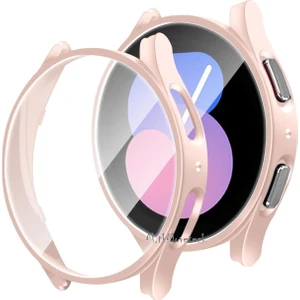 M.TK Moveteck Samsung Galaxy Watch 6 44MM Uyumlu Ekran ve Kasa Koruyucu Silikon 360 Derece Tam Kaplar Gard Military Zırh Tank Kılıf