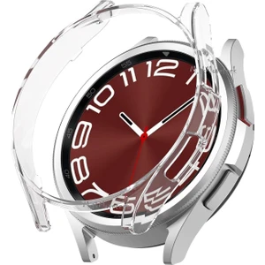 M.TK Moveteck Samsung Galaxy Watch 6 Classic 47MM Uyumlu Kasa Koruyucu Kılıf Tam Koruma Sert Pc Saat Kılıfı