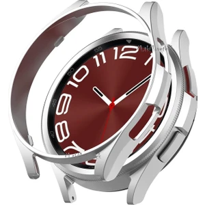 M.TK Moveteck Samsung Galaxy Watch 6 Classic 47MM Uyumlu Kasa Koruyucu Kılıf Tam Koruma Sert Pc Saat Kılıfı