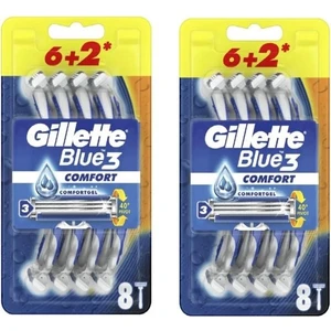 Blue 3 Comfort Kullan-At Tıraş Bıçağı 8'li  2 Paket
