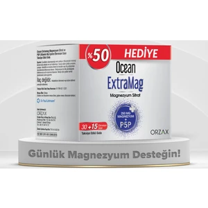 Marka Ocean Extramag Magnezyum Sitrat 30+15 Saşe