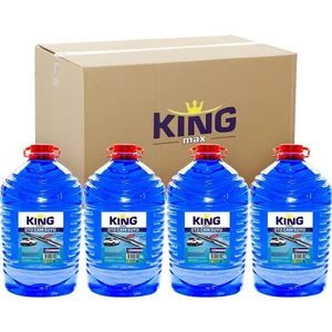 Kıng Max Oto Cam Suyu 5 Litre 4 Adet