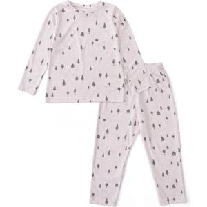 Bebek ve Çocuk Pijama Takımı Çam Ormanı Bej