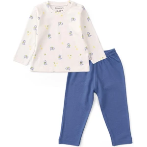 Bebek ve Çocuk Pijama Takımı Mavi Miskin