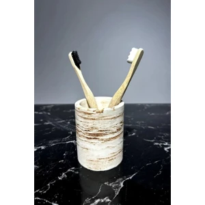 Mermer Efekt Beton Diş Fırçalık