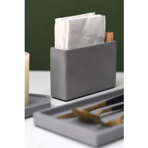 Dekoratif Beton Peçetelik Ve Kürdanlık