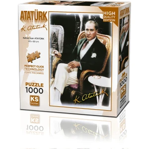 KS Games Kahve Içen Atatürk 1000 Parça Puzzle