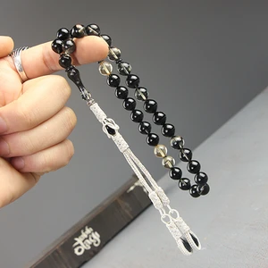 Tesbih Otağı Kazaz Püsküllü Küre Kesim Ateş Kehribar Tesbih (Sertifikalı)