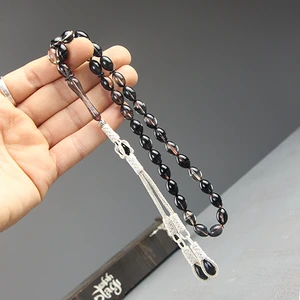 Tesbih Otağı Kazaz Püsküllü Ateş Kehribar Tesbih (Sertifikalı)