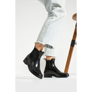 Kaof Shoes Kadın Siyah Yağmur Botu Lastikli Yağmur Çizmesi Kadın Günlük Ayakkabı Kadın Su Geçirmez Yağmur Botu