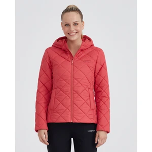 W Capitone Hooded Jacket Kadın Kırmızı Mont S212001-600