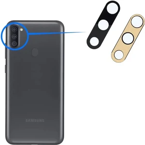 Samsung Galaxy A11 Uyumlu Arka Kamera Camı Lens Yapışkanlı