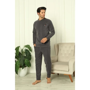 Erkek Manşetli Kışlık Polar Pijama Takımı 2267P