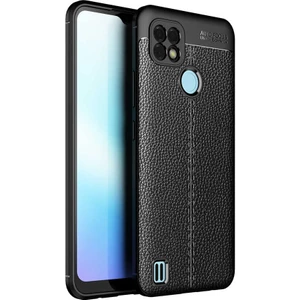 Realme C25 Kılıf Deri Desenli En Kaliteli Silikon Kılıf
