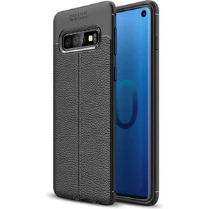 Samsung Galaxy S10 Plus Kılıf Deri Desenli En Kaliteli Silikon Kılıf