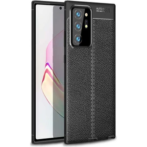 Samsung Galaxy Note 20 Ultra Kılıf Deri Desenli En Kaliteli Silikon Kılıf