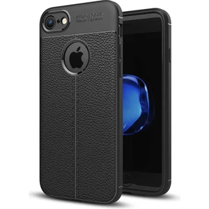 Apple iPhone 7 Kılıf Deri Desenli En Kaliteli Silikon Kılıf