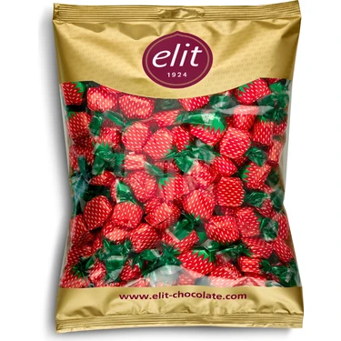 Elit Çikolata Çilek Dolgulu Bonbon Şeker 1kg